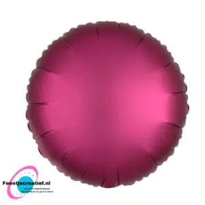 Folieballon basic rond bordeaux, 40cm