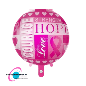 Folieballon "Love, hope, strength, courage", 43cm