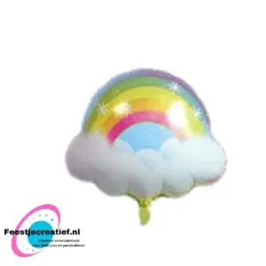 Folieballon regenboog/rainbow, 50cm