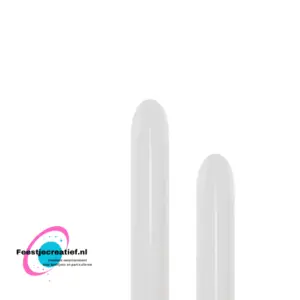 Modelleerballonnen Sempertex 260 satin white - 50 stuks