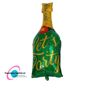 Folieballon champagnefles, 100cm