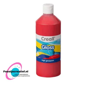 Creall gloss/glans verf rood, 500ml