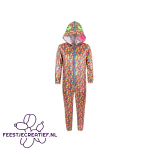 Onesie kameleon, maat 122-128