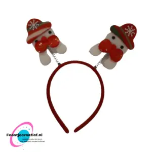 Diadeem Kerst sneeuwpop