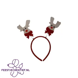 Trioler hoed met vlechten 4 Diadeem Kerst rendier