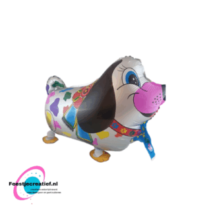 Wandelende ballon/airwalker hond kleur vlekken