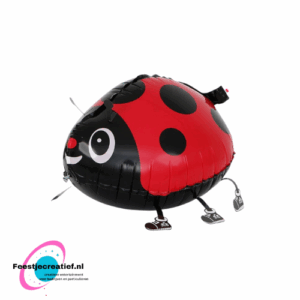 Wandelende ballon/airwalker lieveheersbeestje, 45x32cm