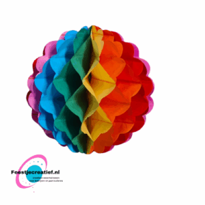 Deco bal regenboog, 20cm