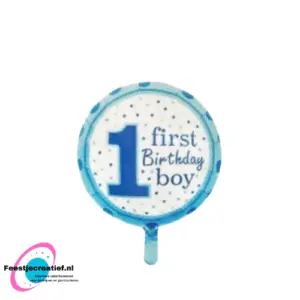 Folieballon Happy first birthday boy