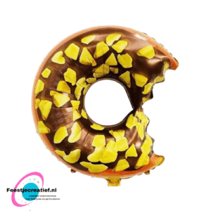 Folieballon donut chocolade