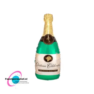 Folieballon champagne fles groen