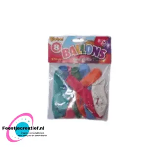 Latex ballonnen 1 jaar, 30cm - 8 stuks