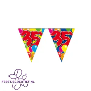 Vlaggenlijn/slinger 35 jaar, 10 meter