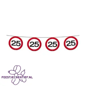 Slinger verkeersbord 25 jaar, 12 meter