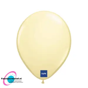 Latex ballonnen ivoorkleur metallic, 30cm - 10 stuks