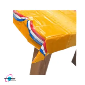 Oranje tafelkleed, 180x130cm