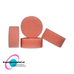 Spons roze rond - 4 stuks