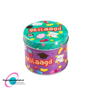 Snoepblik Geslaagd 9cm