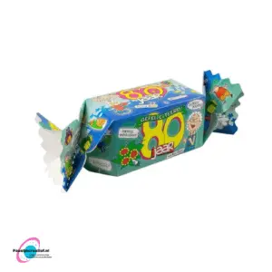 Cadeauverpakking/snoepverpakking "Gefeliciteerd! 80 jaar" blauw-groen