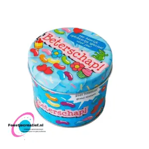 Snoepblik Beterschap 9cm