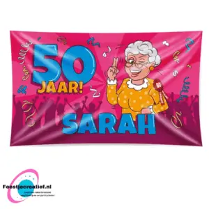 Gevelvlag "50 jaar Sarah"