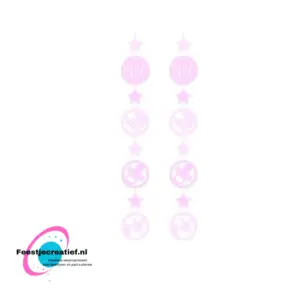 Hangdecoratie Girl 15 Cm Papier Roze