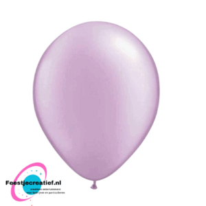 Latex ballonnen lavender/paars metallic - 10 stuks