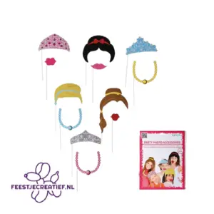 Photo props/foto accessoires Disney prinsessen - 12 stuks