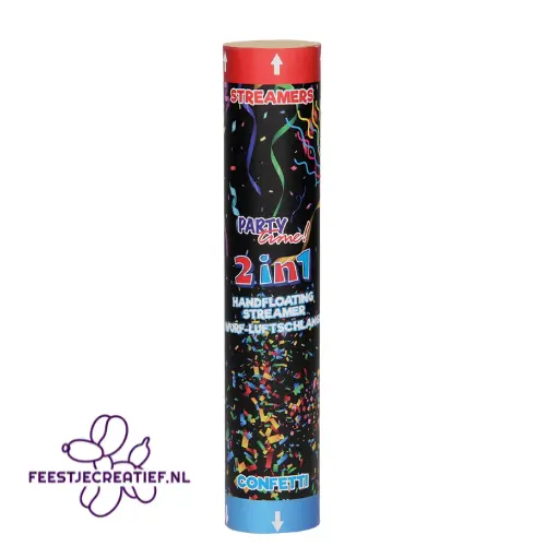 Confetti kanon 2 in 1 1 Confetti kanon 2 in 1