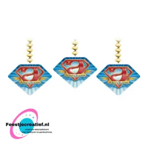 Hangdecoratie rotorspiralen superheld Abraham - 3 stuks