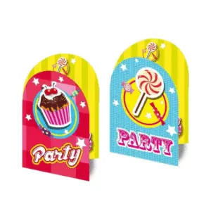 Uitnodiging party eten - 8 stuks