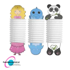 Knutsellampion prinses/dolfijn/panda, 16cm