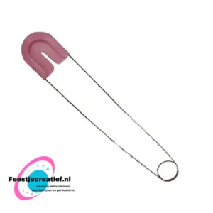 Mega veiligheidsspeld roze, 36cm
