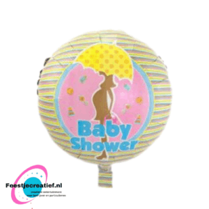 Folieballon babyshower zwangere vrouw, 45cm