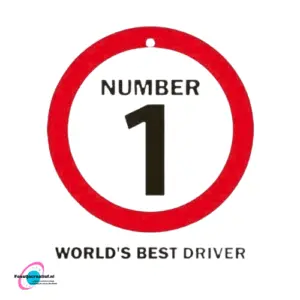 Verkeersbord metaal "Number 1 world's best driver"