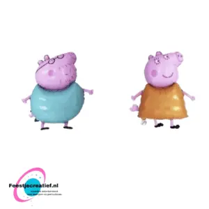Folieballon Peppa Pig Mamma en Pappa