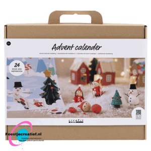 Adventskalender modelleren kerstdorp