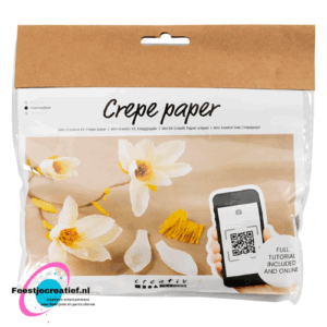 Knutselsetje crepe-papier Magnoliatak klein