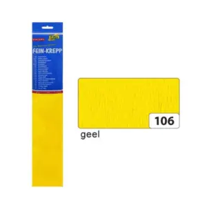 CrÃªpepapier geel, 50x250cm