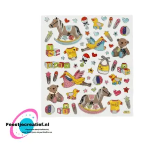 Stickervel baby, 15x16.5cm - 1 vel