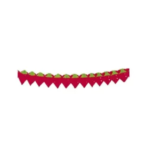 Slinger papier aardbei, 6 meter