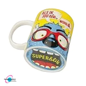 Mok "Pas op blij monster, superblij"