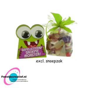 Monsterdoosje Gefeliciteerd snoepie monster!