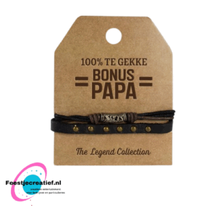 Armband 100% te gekke bonus papa