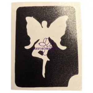 Glittertattoo sjabloon elfje