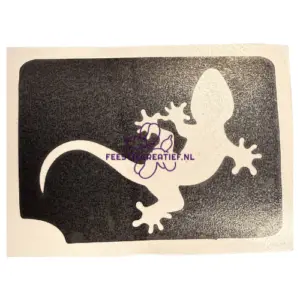 Glittertattoo sjabloon salamander