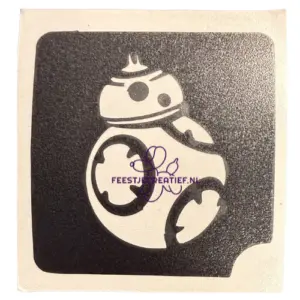 Glittertattoo sjabloon Star Wars droid B88