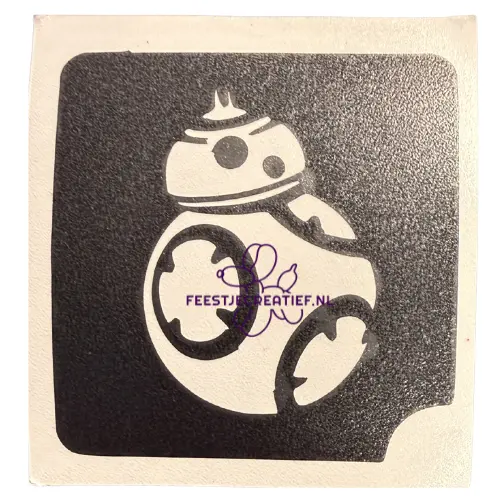 Glittertattoo sjabloon Star Wars droid B88 1 Glittertattoo sjabloon Star Wars droid B88