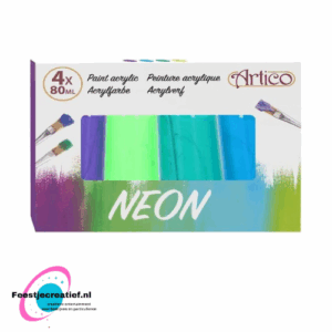 Acrylverf neon - set van 4