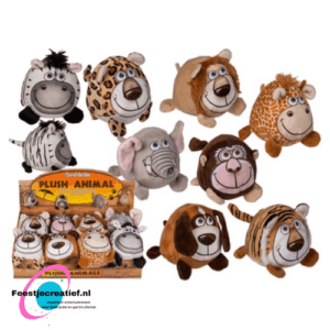Knuffel ball safaridier, 15cm